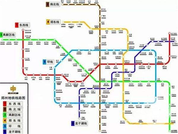 郑州地铁5号线环线线路图